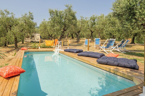 Seasonal outdoor pool