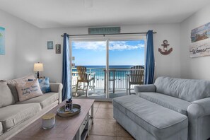 Condo, Multiple Beds (Pelican Isle 512) | Living area | TV