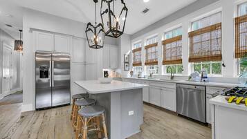 House, Multiple Beds (Cypress by the Sea) | Private kitchen | Oven, toaster