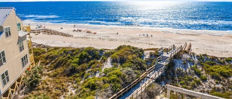 On the beach, white sand, fishing