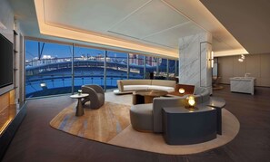 Ropa de cama de alta calidad y minibar 