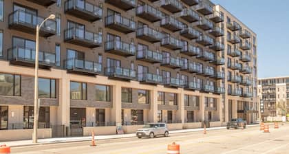 Modern East Side 1BR Apt with Balcony, Pool, and Gym