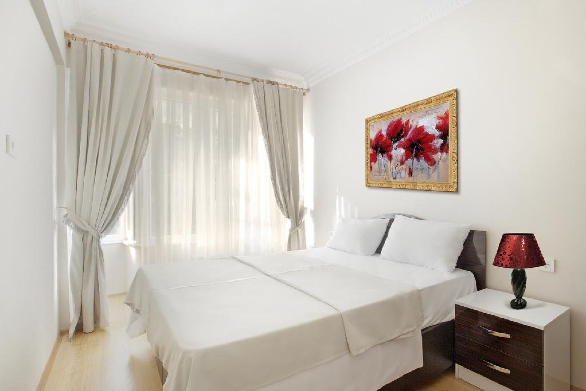 2 bedrooms, iron/ironing board, WiFi, bed sheets