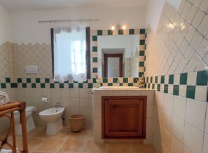 Shower, hair dryer, bidet, towels - L'Olivastro Mini CountryHouse - Nature and relax 30 minutes from Costa Smeralda (Sardegna)