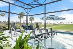 Pool - Resort Style Home in The Villages, FL - Golf & Waterfront Pool Home in Florida (Wildwood)