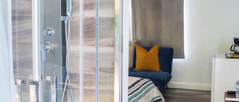 Chambre Double Deluxe, vue baie | Salle de bain