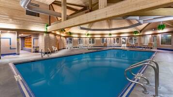 Indoor pool, a heated pool