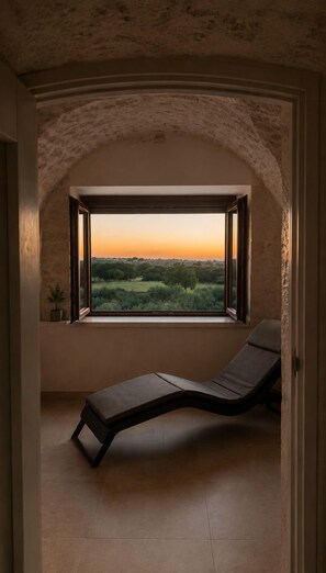 Suite presidencial, vista al jardín | Ropa de cama de alta calidad, edredón y camas con efecto memoria 
