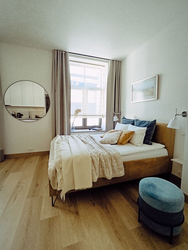 1 غرفة نوم ومكواة/لوح كي وسرير سفر وواي فاي