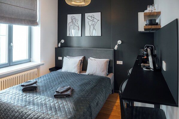 1 室のベッドルーム、WiFi (無料)、ベッドシーツ