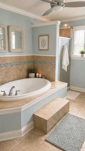 Shower, soap, toilet paper