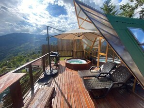 Superior Chalet, Balcony, Mountain View | Terrace/patio