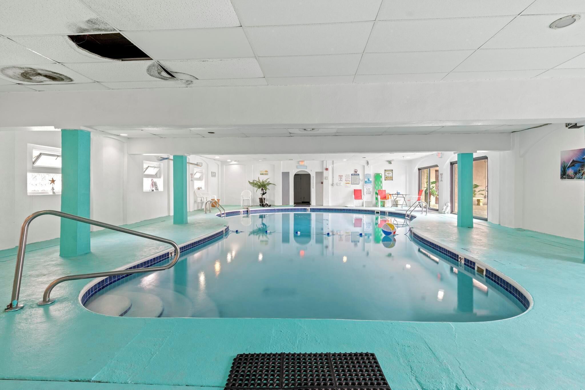 Only indoor swimming pool in the entire city 