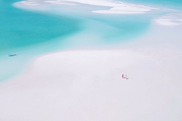 Beach and Sandbar just Steps Away