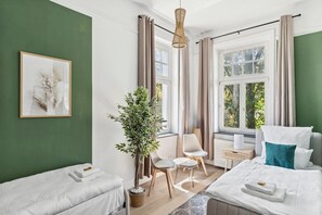 2 bedrooms, iron/ironing board, travel crib, WiFi