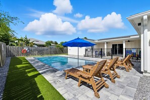 A heated pool