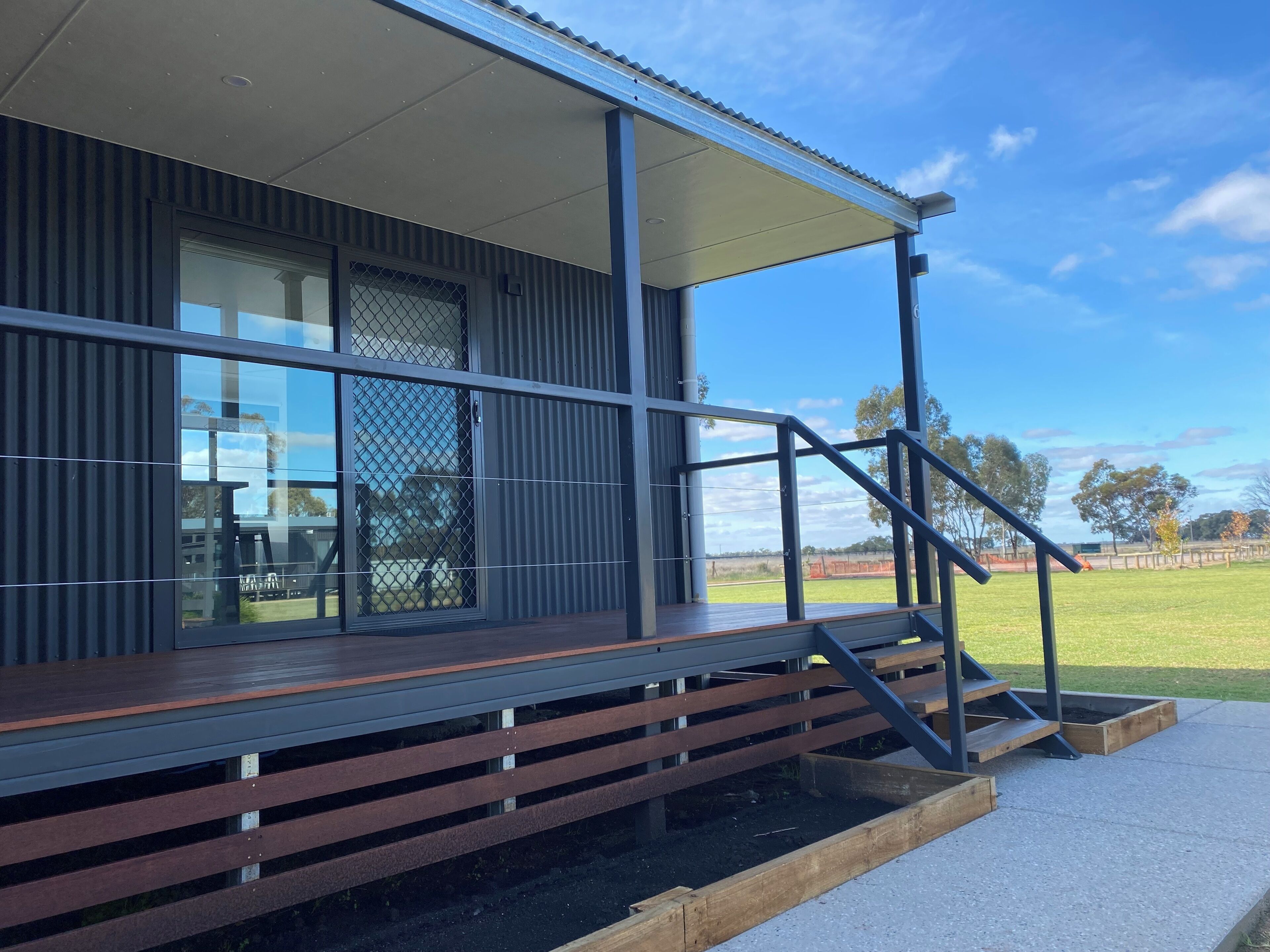 Blick von der Unterkunft