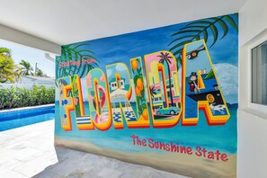 A heated pool