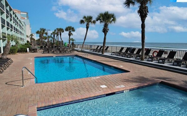 Indoor pool, outdoor pool