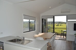 Family Cabin, Balcony, River View | Living area - Big4 Normanville Jetty Holiday Park (Normanville)