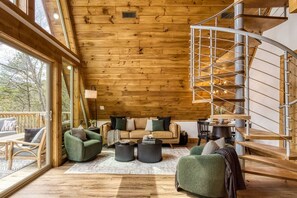 TV connectée, cheminée, jeux vidéo, livres