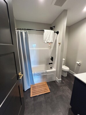 Hair dryer, towels, soap, shampoo - East End Swell - NEW- DOWNSTAIRS Retreat with Ocean, Mountain & Glacier Views (Fritz Creek)