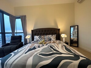 Luxury Apartment, City View | 4 bedrooms, blackout drapes, iron/ironing board, free WiFi