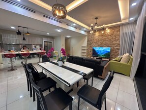 Appartement Luxe, vue ville | Cuisine privée