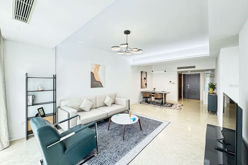 Luxury Apartment, 3 Bedrooms, Non Smoking, City View | Living room
