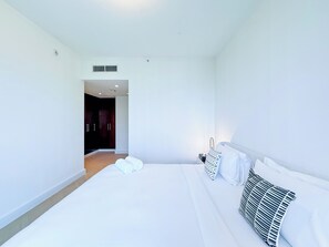 Premium Apartment, 2 Bedrooms, Lake View | 2 bedrooms, in-room safe, blackout curtains, iron/ironing board