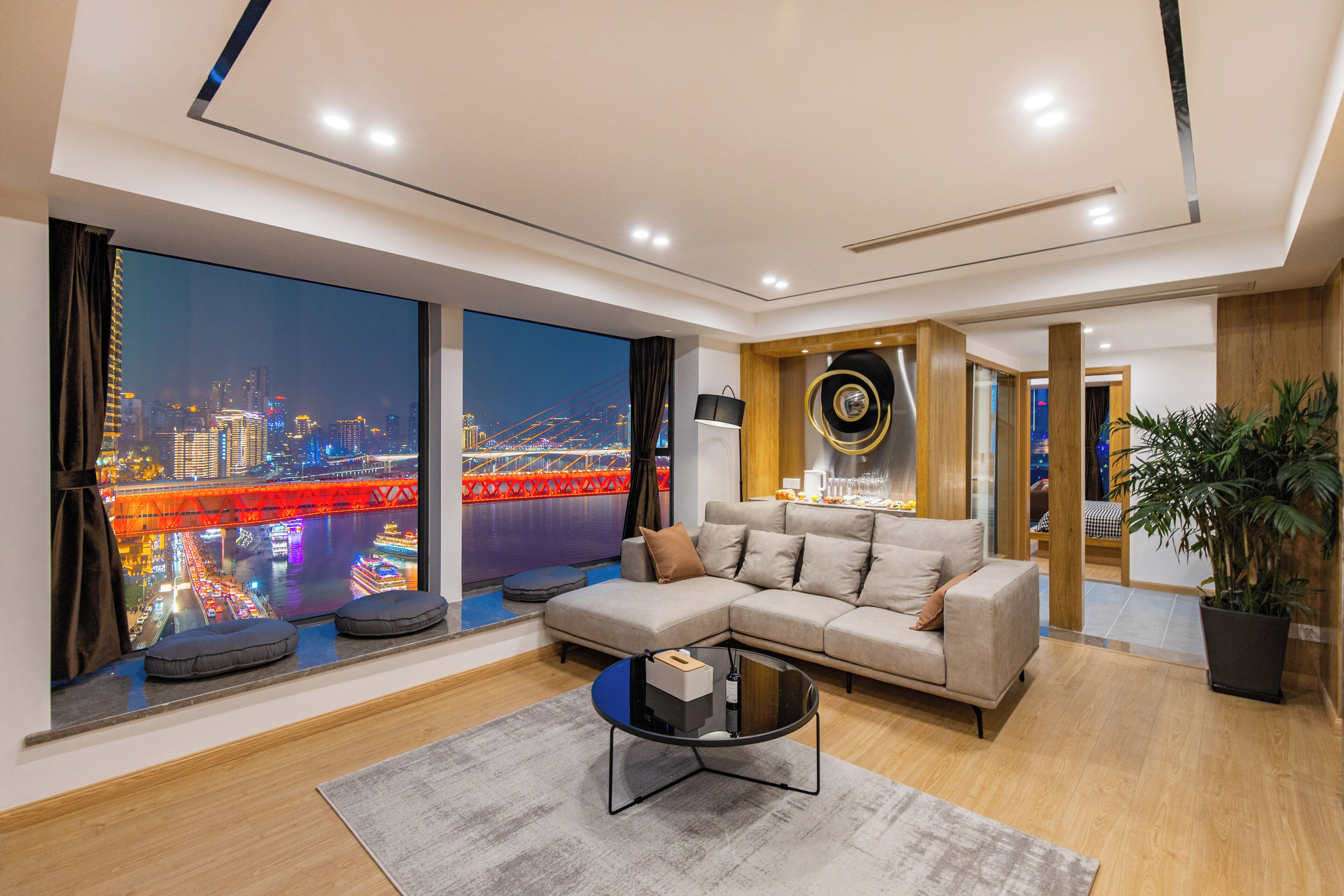 Panoramic-Apartment, 2 Queen-Betten, mit Bad, Meerblick