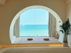 Doppia Luxury, vista oceano | Tende oscuranti, ferro/asse da stiro, Wi-Fi gratuito