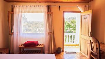 Economy Double Room, 1 Queen Bed, Balcony, Garden View | Premium bedding, individually furnished, laptop workspace, bed sheets