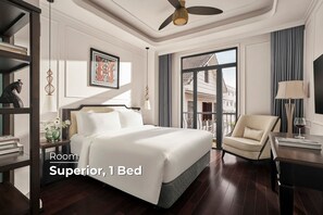 Dobbeltrom – superior, balkong | Minibar (inkludert), skrivebord, skrivebord for bærbar PC og lydisolert