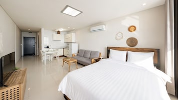 Habitación básica, 1 habitación (room 301(no pet)) | 1 dormitorio y wifi gratis