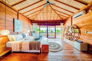 Villa, Beach View | Minibar, in-room safe, free WiFi, bed sheets