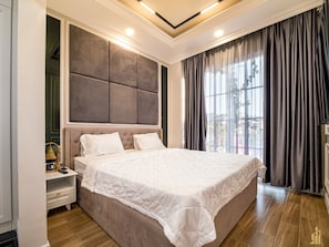 Villa, 2 habitaciones | Ropa de cama de alta calidad y camas con efecto memoria 