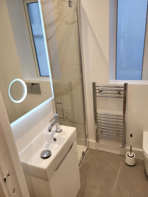 Towels, soap, toilet paper