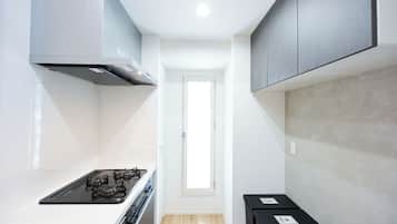 Apartment, Nichtraucher (A) | Eigene Küche | Kühlschrank, Mikrowelle, Herdplatte, Wasserkocher