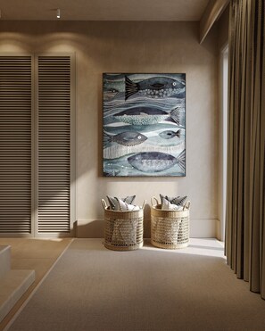 2 Bedroom Sea View Residence | Living area - Salt Suites Paros (Paros)