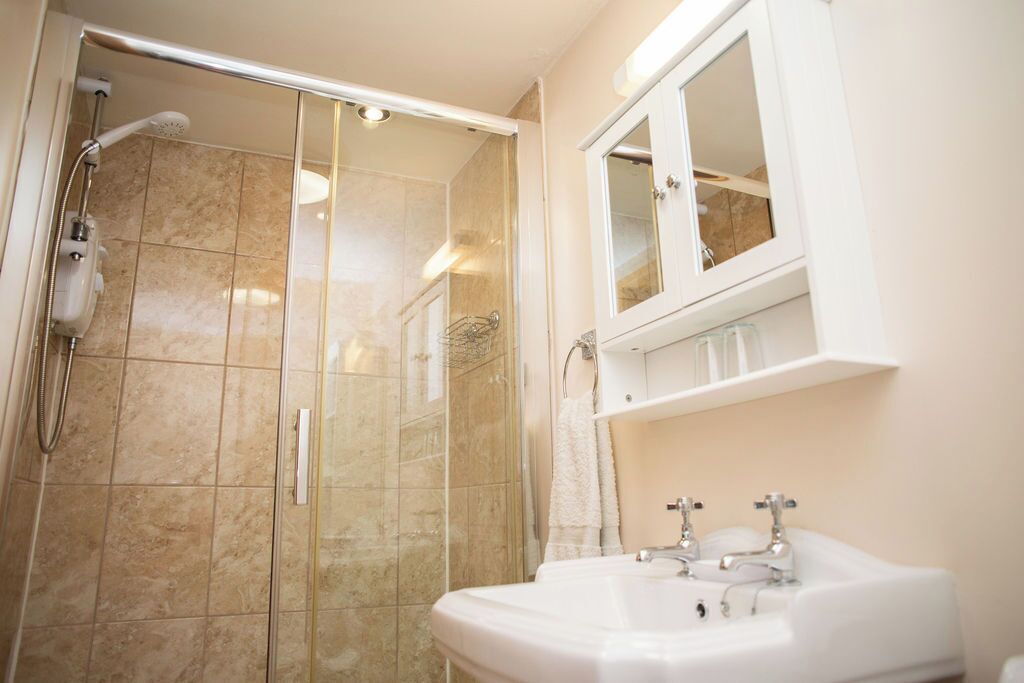 Comfort Twin Room | Bathroom | Shower, hair dryer, towels, soap