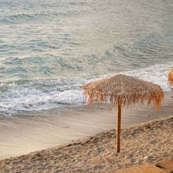 On the beach