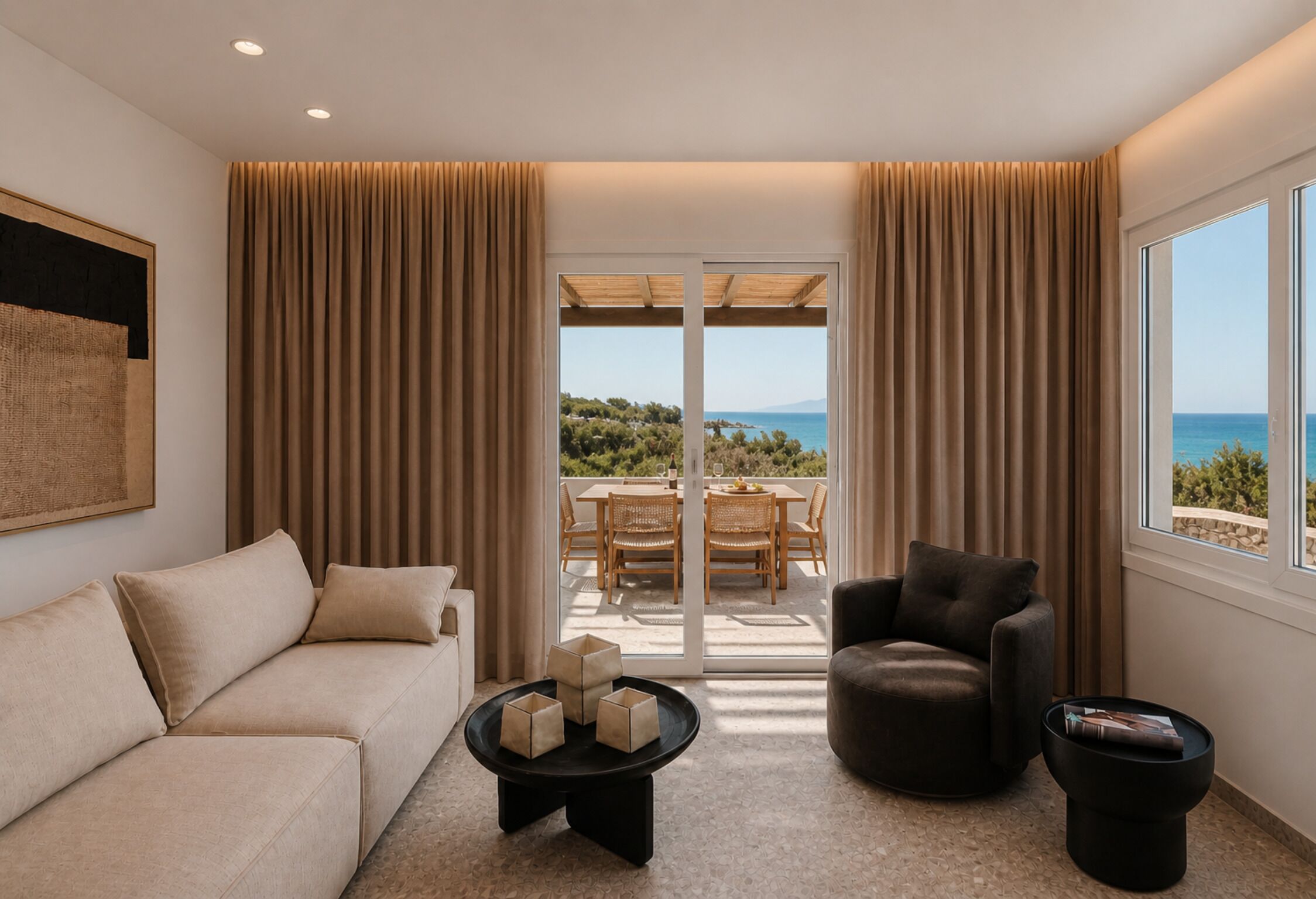 Deluxe Apartment, 3 Bedrooms, Private Pool, Sea View
