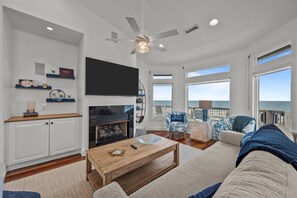 Smart TV, ping pong, books, offices