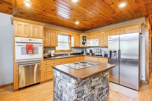 House (2 Bedrooms) | Interior - Tree-lined Cabin w/ Hot Tub & Deck in Bryson City (Bryson City)