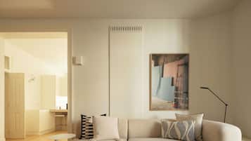 Standard Apartment, 2 Bedrooms, City View | Laptop workspace, soundproofing, iron/ironing board, free WiFi