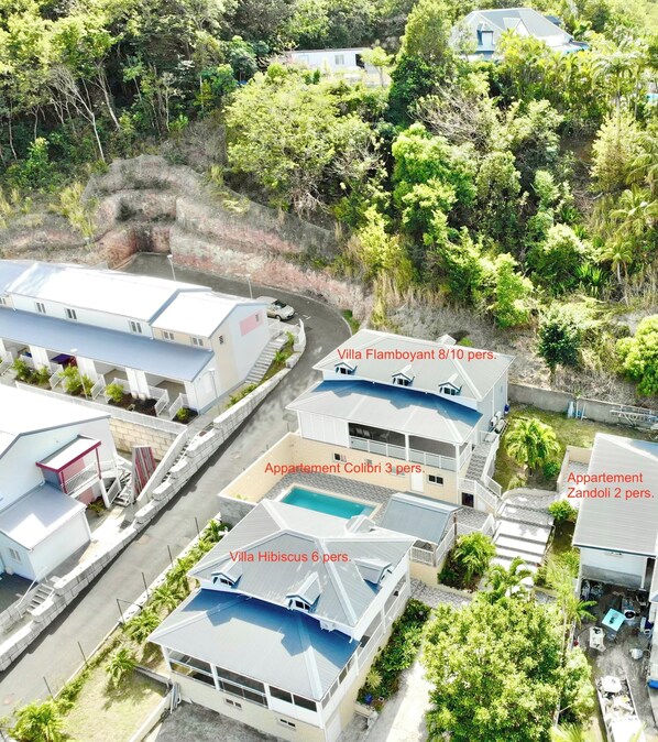 Exterior - Villa Flamboyant 4 bedrooms. Domaine de Bas Vent (Deshaies)