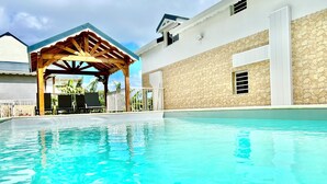 Pool - Zandoli Apartment. Bas Vent Estate. (Deshaies)