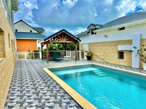 Pool - Colibri Apartment. Bas Vent Estate. (Deshaies)