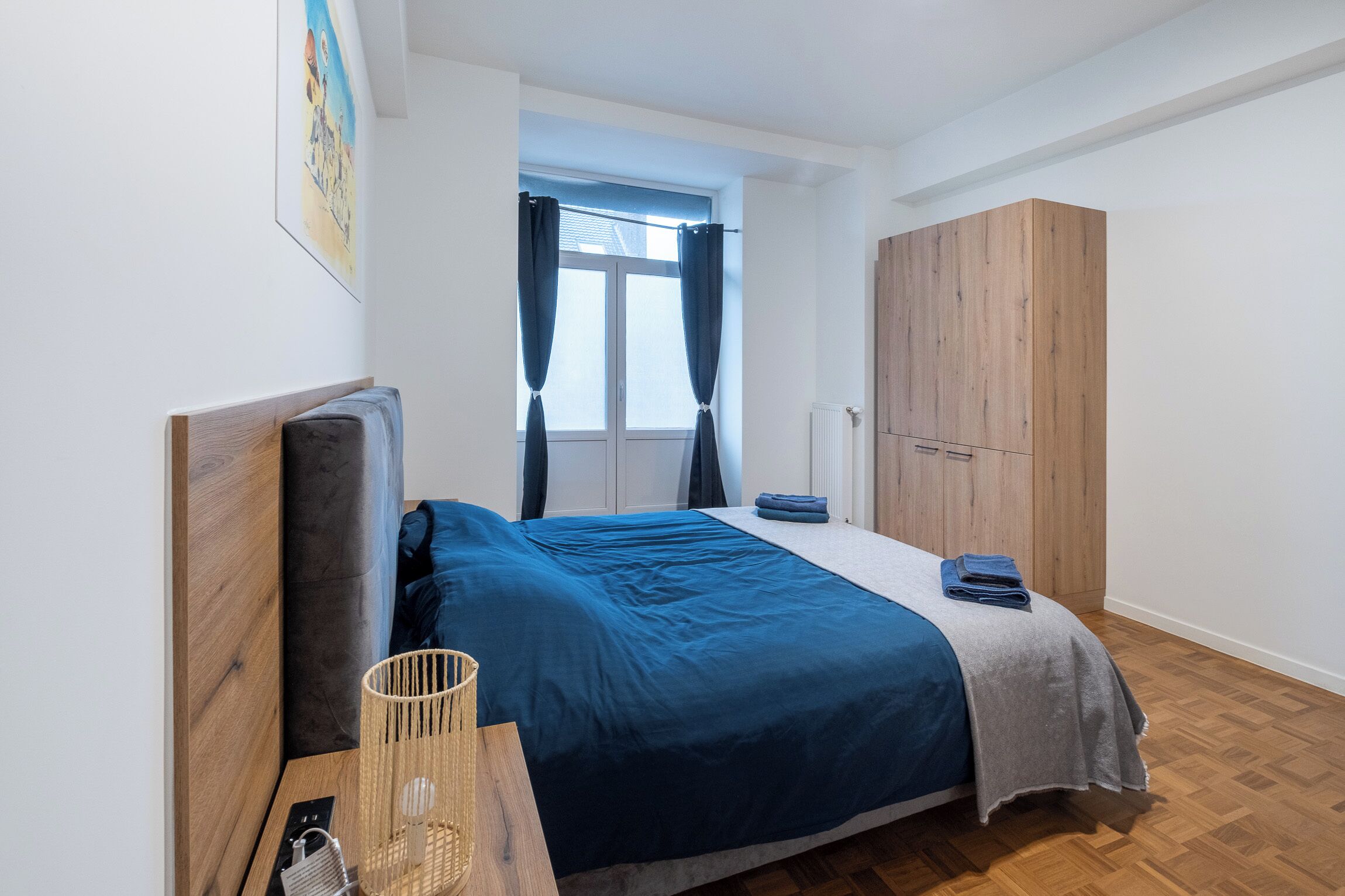 2 chambres, fer et planche à repasser, Wi-Fi, draps fournis